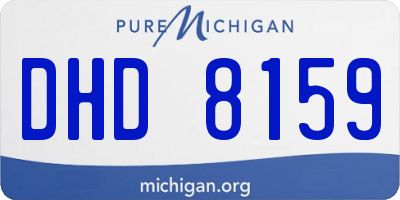 MI license plate DHD8159