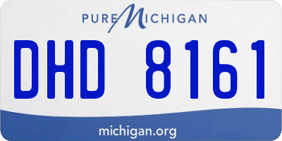 MI license plate DHD8161
