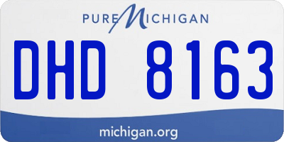 MI license plate DHD8163