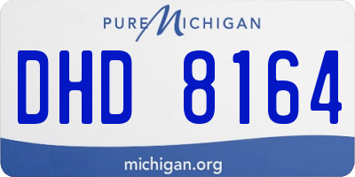 MI license plate DHD8164