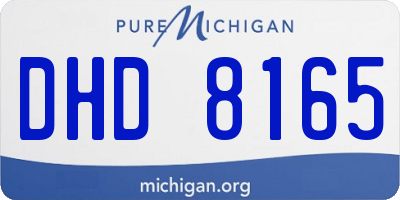 MI license plate DHD8165
