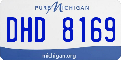 MI license plate DHD8169