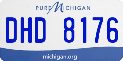 MI license plate DHD8176