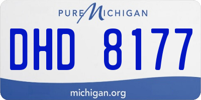 MI license plate DHD8177