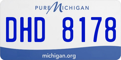 MI license plate DHD8178