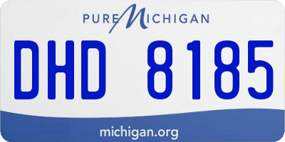 MI license plate DHD8185