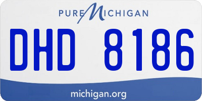 MI license plate DHD8186