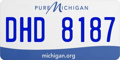MI license plate DHD8187