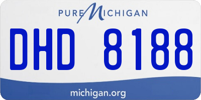 MI license plate DHD8188