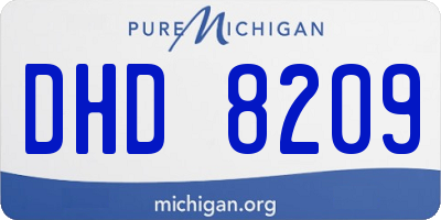 MI license plate DHD8209