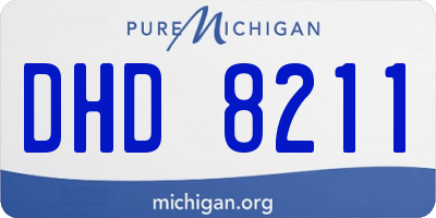 MI license plate DHD8211