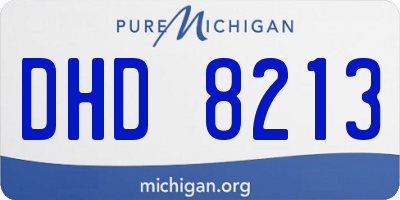 MI license plate DHD8213
