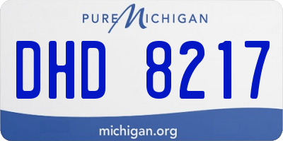 MI license plate DHD8217