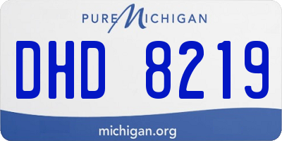 MI license plate DHD8219