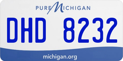 MI license plate DHD8232