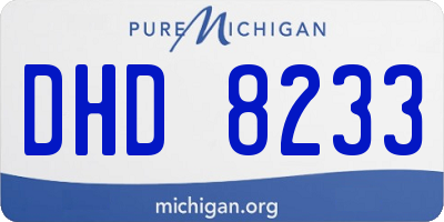 MI license plate DHD8233