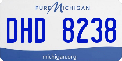MI license plate DHD8238