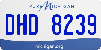 MI license plate DHD8239