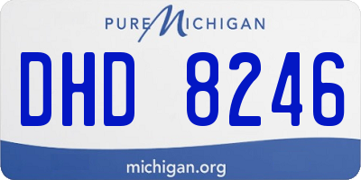 MI license plate DHD8246