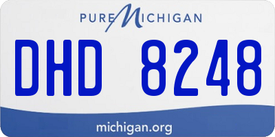 MI license plate DHD8248
