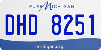 MI license plate DHD8251