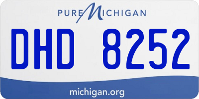 MI license plate DHD8252