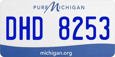 MI license plate DHD8253