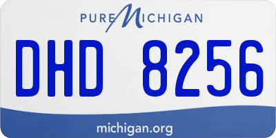 MI license plate DHD8256