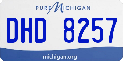 MI license plate DHD8257