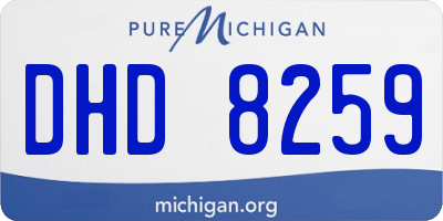 MI license plate DHD8259