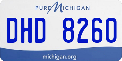 MI license plate DHD8260