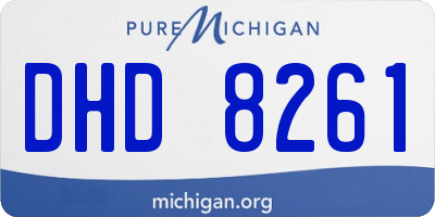 MI license plate DHD8261
