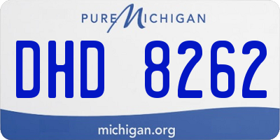 MI license plate DHD8262