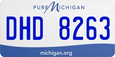 MI license plate DHD8263