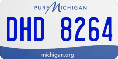 MI license plate DHD8264