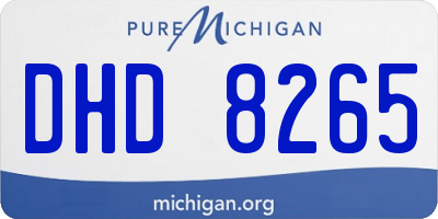MI license plate DHD8265