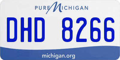 MI license plate DHD8266
