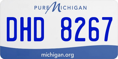MI license plate DHD8267