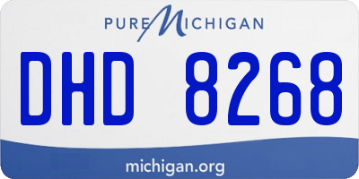 MI license plate DHD8268
