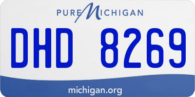 MI license plate DHD8269