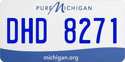 MI license plate DHD8271