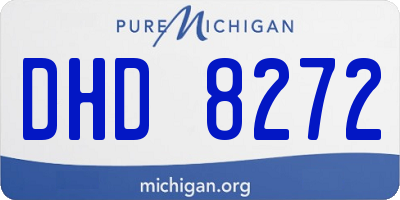 MI license plate DHD8272