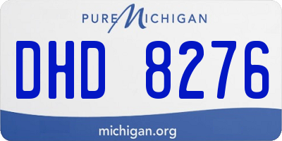 MI license plate DHD8276