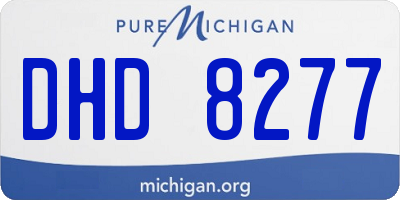 MI license plate DHD8277