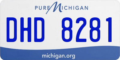 MI license plate DHD8281