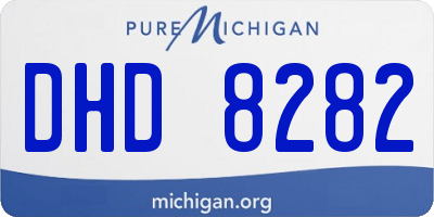 MI license plate DHD8282