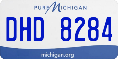 MI license plate DHD8284