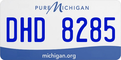 MI license plate DHD8285