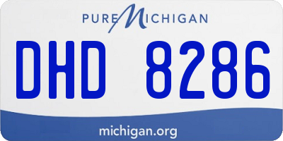 MI license plate DHD8286