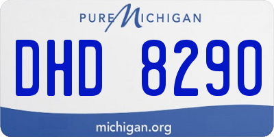 MI license plate DHD8290